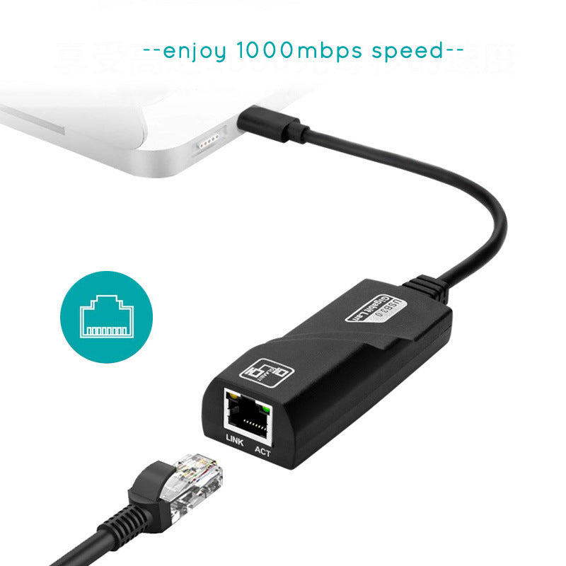 Type-C To RJ45 Gigabit Network Adapter